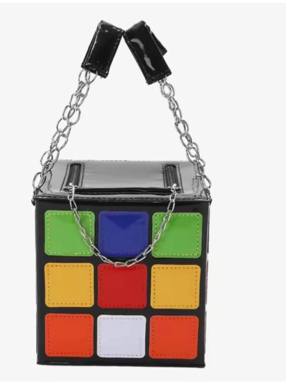 RUBICS CUBE NOVELTY MULTI COLOR CROSSBODY HANDBAG